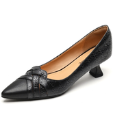 Chiara Women's Kitten Heel Leather Pumps